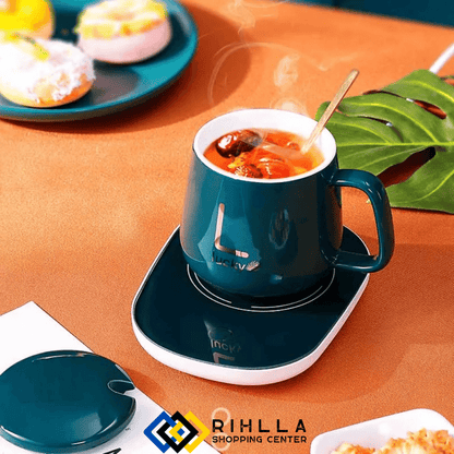 كوب مع صحن تسخين كهربائي