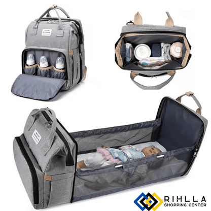 حقيبة متعددة الوظائف قابلة للطي للأم والطفل