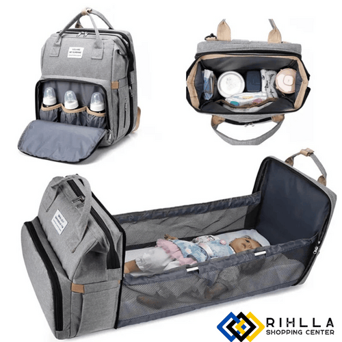 حقيبة متعددة الوظائف قابلة للطي للأم والطفل