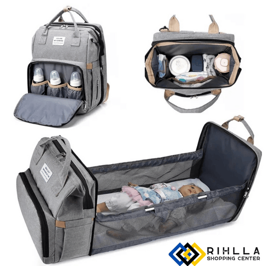 حقيبة متعددة الوظائف قابلة للطي للأم والطفل