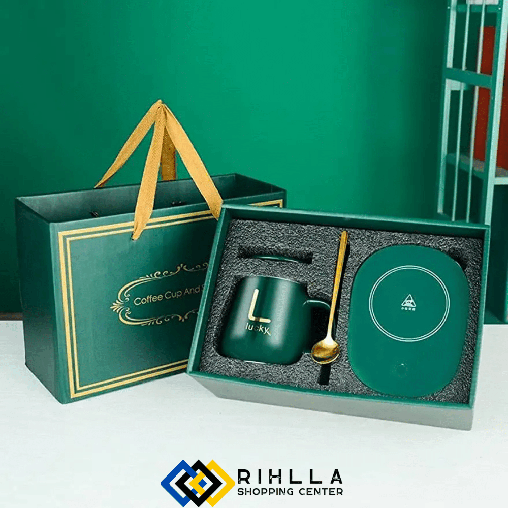 كوب مع صحن تسخين كهربائي