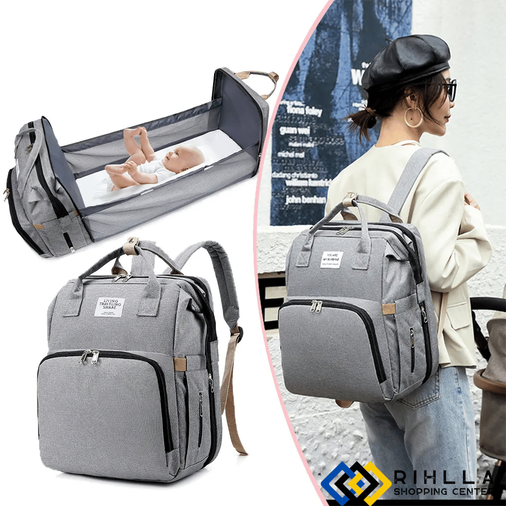 حقيبة متعددة الوظائف قابلة للطي للأم والطفل