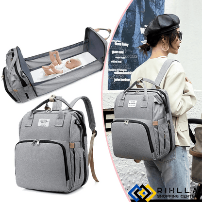 حقيبة متعددة الوظائف قابلة للطي للأم والطفل